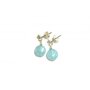 Blue Aquamarine Drop Earrings Blue Aquamarine Drop Earrings